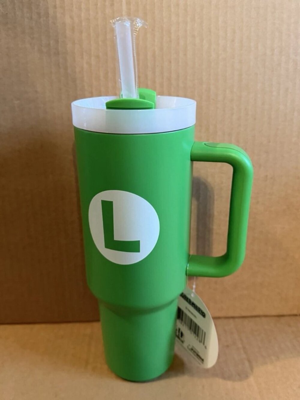 NEW Nintendo Mario Kart LUIGI Green Stainless Steel 40oz Tumbler
